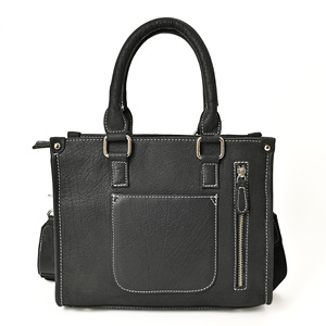 Womens Fashion Leather Tote Bag with Embroidery Structured Satchel Handbag <b>Shoulder</b> <b>Strap</b> Daily Use Minimalist All Seasons - Product Image 2