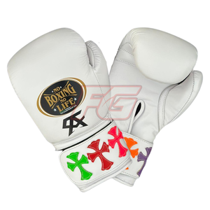Gants de boxe en cuir No Boxing No Life avec poignées extensibles, respirants, antidérapants, fermeture à lacets pour l'entraînement de boxe - Product Image 6