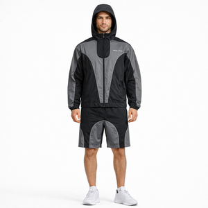 Chaqueta cortavientos de nailon reflectante personalizada OEM, traje deportivo ligero y transpirable, venta al por mayor B2B, chaquetas para hombre de EE. UU. - Product Image 5