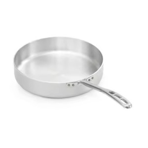 Satin Finish Deep Stainless Steel <b>Frying</b> <b>Pan</b> With Cutout Metal Handle Cooking <b>Pan</b> For Restaurant Commercial Kitchen Prep - Product Image 4