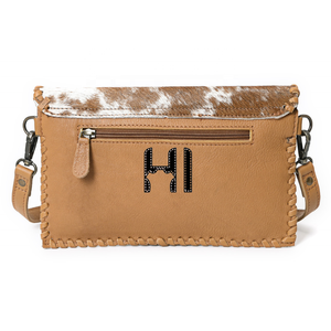 Handmade Cowhide Leather Crossbody Sling Bag Adjustable Strap Boho Western Shoulder Purse for Women - Product Image 3