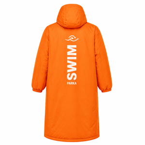 Professional Swim <b>Parka</b> <b>Waterproof</b> Fleece Lined Changing Robe Hooded <b>Jacket</b> for Competitive Swimmers Beach Pool Training - Product Image 5