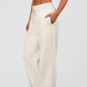 Pantalones Deportivos de Estilo Simple, Hip Hop, con Bordado en las Piernas, Felpa Cálida, Ropa Deportiva de Invierno - Product Image 4