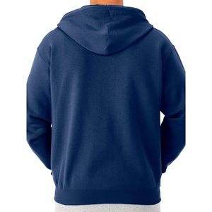 Mens Navy Blue <b>Zip</b> Up Hoodie Full <b>Zip</b> <b>Hooded</b> Sweatshirt Casual Long Sleeve Fleece Jacket Kangaroo Pocket - Product Image 6