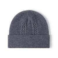Gorros de lana cálidos para hombres y mujeres, gorros de punto suaves, sombreros de invierno acogedores, gorros elegantes y cómodos, moda versátil para los días fríos