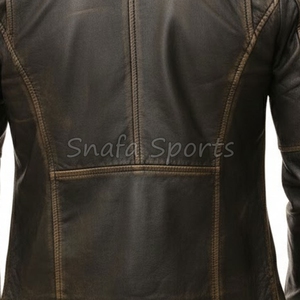 Best Price Men's Premium Genuine Leather Windproof Waterproof <b>Jacket</b> Plain for Winter in All Sizes For Sale - Product Image 5
