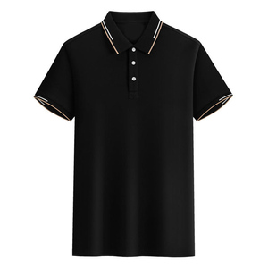 Men's Short Sleeve for Shirt Solid Color Knitted Spandex/Cotton Casual Breathable Regular Fit Custom Logo OEM Service - Product Image 3