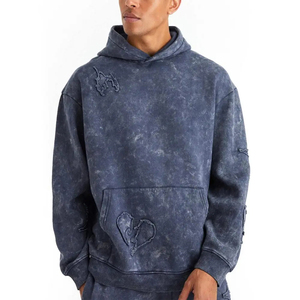 Coupe-vent Homme Effet Délavé, Survêtement à Capuche, Fabrication de Qualité Supérieure, Prix Raisonnable, Tenue de Jogging pour Homme Effet Délavé - Product Image 5