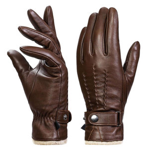 New Fashion Design Leather <b>Gloves</b> for Ladies Women Warm Winter Black Dressing Leather <b>Gloves</b> out door and party - Product Image 1