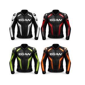 Custom Design Genuine Leather Formal Stand Collar Front Breathable Windproof Waterproof Plus Size Adult Motorbike <b>Racing</b> <b>Jacket</b> - Product Image 4
