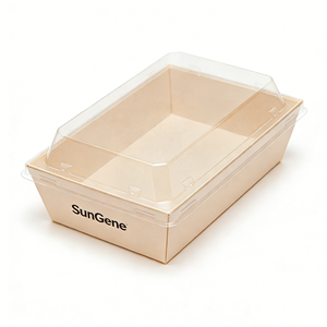 Barquette alimentaire jetable en bois biodégradable PET respectueuse de l'environnement - Product Image 3