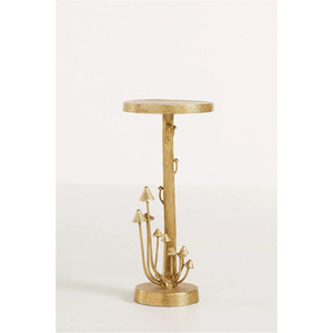 Elegante Mesa Auxiliar de Aluminio Hecha a Mano con Superficie Texturizada y Diseño Art Deco para Colección de Muebles Modernos para Diwali - Product Image 6