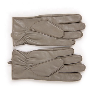Hombres Cremallera Gris Cálido y fresco Cuero Guantes de conducción Invierno Negro Marrón Vida diaria Liso con forro de lana para un calor extremo - Product Image 5