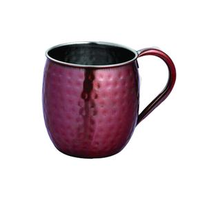 Mug à bière en cuivre martelé et acier inoxydable, poignée ergonomique, 16 oz, écologique, portable, classique, maintien thermique 6-12 heures - Product Image 1