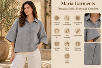 Ensemble 2 pièces pour femme en coton et lin : Blazer et pantalon large à manches 3/4, style décontracté pour les vacances, coupe ample