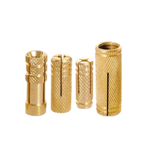 Cheville d'expansion de précision en laiton pour fixation rapide dans le béton, pour l'installation de tiges filetées et de supports de plafond - Product Image 1