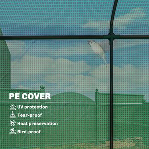 Mini Invernadero Portátil con Puerta Enrollable y 2 Ventanas de Malla, Cubierta de PE, 78.7" X 29.5" X 74", Invernadero Agrícola Verde - Product Image 5