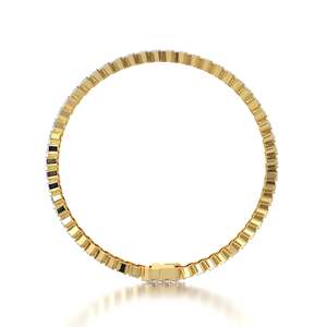 Pulsera de tenis con diamantes cultivados en laboratorio de corte esmeralda de 5.5 quilates, oro de 14K, certificado IGI, joyería de moda para regalo, venta al por mayor, fabricante OEM ODM - Product Image 3