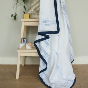 Alta calidad 100% algodón bebé Dohar Tie Dye suave y acogedor Swaddle transpirable tejido algodón Dohar para recién nacidos bebé - Product Image 1