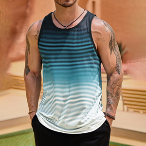 Débardeur pour homme sans manches pour la gym, l'entraînement, la musculation, vêtements de sport respirants, à séchage rapide et confortables - Product Image 2