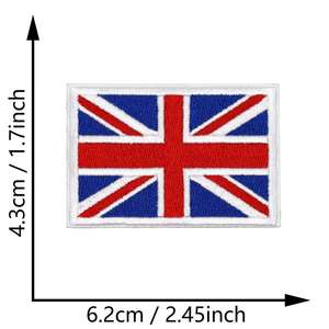 Parches de Bandera Bordados Personalizados con Velcro y para Planchar, Insignias de Banderas Nacionales para Uniformes, Chaquetas y Equipo Táctico - Product Image 6