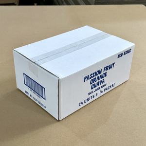 Caja de Embalaje de Bebidas Corrugada Impresa Personalizada para Cartones de Jugo, Caja de Envío de Bebidas Resistente, Reciclable, Suministro OEM - Product Image 3