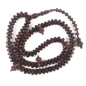 Tasbih Mala en bois écologique, traditionnel et tendance, poli et fait main, pour la prière, la méditation, cadeau, artisanat commercial - Product Image 6