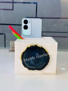 ที่ใส่ปากกาทำมือจากหินอ่อนและหินอาเกต สำหรับจัดระเบียบโต๊ะทำงาน ขายส่ง ราคาดีที่สุด คุณภาพดี มีจำหน่ายที่นี่ - Product Image 5