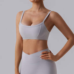 Soutien-gorge de sport sexy à fines bretelles pour femme, séchage rapide, respirant, haut de yoga, vente en gros, vêtements de fitness et d'entraînement - Product Image 1