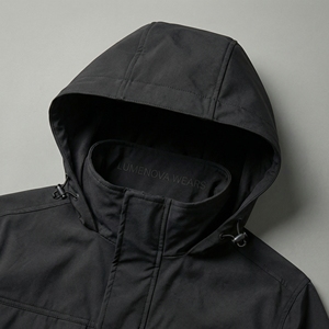 Chaqueta Cortavientos Ligera Impermeable con Capucha para Unisex, Forro Polar Transpirable, Deportes de Invierno al Aire Libre, Logotipo Personalizado, Ropa Urbana - Product Image 6