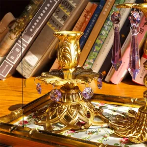 Premium Handmade Modern Metal <b>Candlestick</b> <b>Holder</b> for Living Room Christmas Decoration Round Shape Zahid Exports - Product Image 1