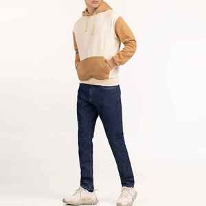 Wholesale Custom 100% Cotton French Terry Winter 500g Low Embroidered Vintage Hoodie <b>Pullover</b> <b>Men</b> Drop Shoulder - Product Image 4