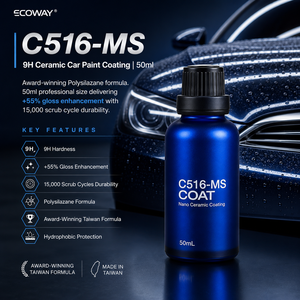 C516-MS น้ำยาเคลือบสีเซรามิก 9H ระดับรางวัล พร้อมเพิ่มความเงางาม 55% น้ำยาเคลือบนาโนเซรามิก 50 มล. สำหรับดูแลรักษารถยนต์ - Product Image 2