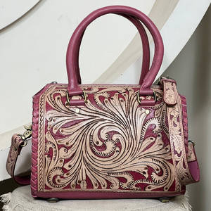 Sacs de voyage moyens en cuir de vache véritable, faits à la main, style western, sac bandoulière pour cowgirl, prix d'usine en gros - Product Image 2