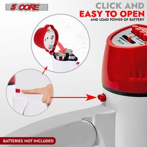 ลำโพงพกพา 30 วัตต์ สีขาวและสีแดง พร้อมแตรเสียงดัง ระยะเสียง 800 หลา เครื่องขยายเสียงไซเรน - Product Image 5