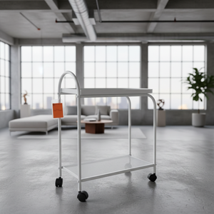 Vietnam factory Movable Durable Steel Modern Living Room Coffee Table with <b>Storage</b> <b>Cart</b> Light Luxury Home Furniture - Product Image 3