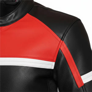 Blouson de moto en cuir personnalisé par le fabricant, imperméable, respirant, grande taille, unisexe, course, noir, sport, auto, OEM, moto - Product Image 6