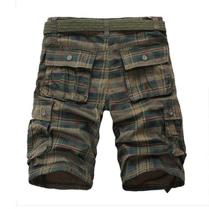 Shorts Cargo Sportifs Vintage en Toile pour Homme, Taille Élastique, Longueur Genou, Poches, Bas de Jambe Ajustables, Respirants - Product Image 2