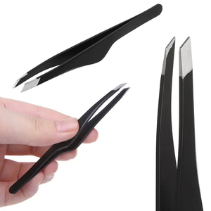 Ensemble de pinces à épiler de haute qualité, multicolores, à pointe inclinée, autres outils de soin du corps et de maquillage, personnalisables - Product Image 5