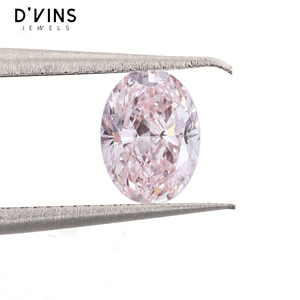 Bague de fiançailles D'vins Jewels avec diamant de laboratoire fantaisie couleur claire, taille poire ovale, prix d'usine, modèle DJ456 - Product Image 3