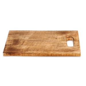Planche à découper ronde en bois écologique avec poignée, en bois de manguier naturel, pour pizza, charcuterie et fromage - Product Image 3