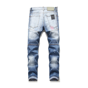 Mens High Casual <b>Denim</b> Jeans Eco-Friendly Washable Durable Streetwear Inspired Fashion Piece for Everyday Travel Use Wholesale - Product Image 5