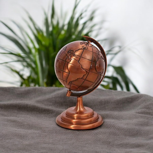 Metall-Weltkugel für Heim-Dekoration Büro Studierzimmer Schreibtisch Dekorative Globus-Kugel Lehrreiches Geographie-Geschenk - Product Image 5
