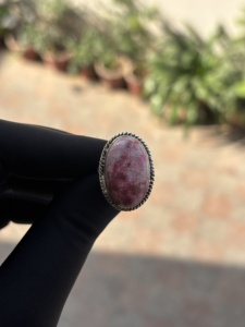 Handmade Natural Pink Thulite <b>Statement</b> <b>Ring</b> Solid 925 Sterling <b>Silver</b> Bohemian Wedding Party Anniversary Gift Her Fashion <b>Rings</b> - Product Image 2