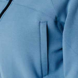 ชุดเซ็ตเสื้อครอปฮู้ดดี้สีชมพูและกางเกงขาสั้น 2 ชิ้น ชุดนอนลำลอง ชุดวอร์มออกกำลังกาย แบบสั่งทำพิเศษสำหรับฤดูใบไม้ผลิและฤดูร้อนสำหรับผู้หญิง - Product Image 6