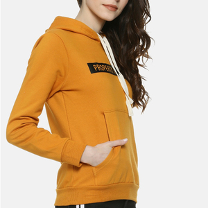 Sweat à capuche oversize personnalisable pour femme en polaire d'hiver, impression de logo personnalisé de haute qualité sur le devant, pull chaud à capuche - Product Image 2