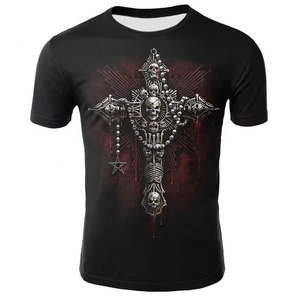 T-shirt personnalisé en polyester 100% avec impression par sublimation, motif dragon, streetwear décontracté pour hommes, impression intégrale, t-shirt imprimé en 3D - Product Image 2