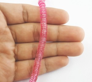 Perles Heishi en pierre de 6 mm, 8 pouces, 1 brin – Brins de perles en vrac – Pour la fabrication de bracelets et colliers DIY – Vente en gros du Rajasthan - Product Image 2