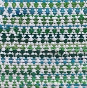 พรมผ้าฝ้าย100% เรขาคณิตทันสมัยในร่ม/พื้นที่บ้านประตูต่ำสำนักงานรีไซเคิลผ้าสานแบบซักได้ - Product Image 1