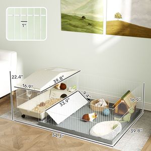 Gabbia per Animali Domestici in Acciaio Inossidabile e Vetro per Criceti e Piccoli Animali - Case di Lusso per Allevamento Interno/Modelli Personalizzati Taglia Media/Piccola - Product Image 3